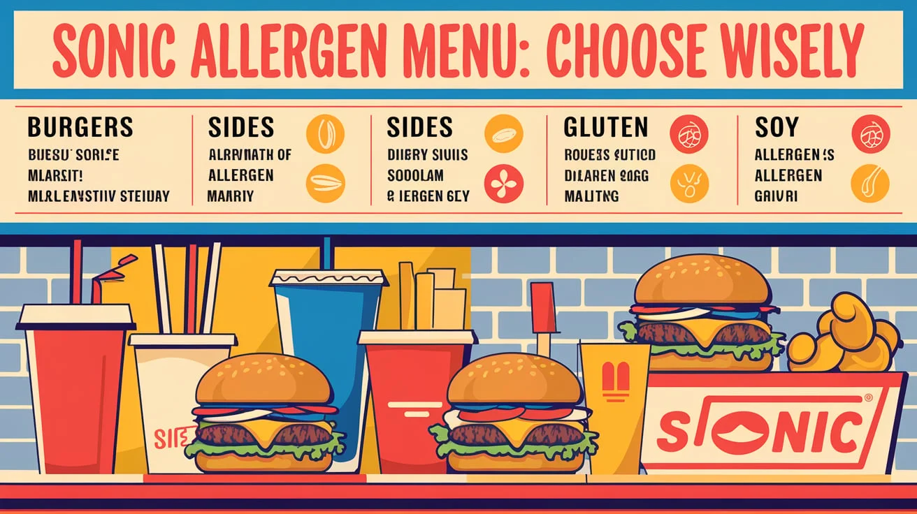 Sonic Allergen Menu Examples